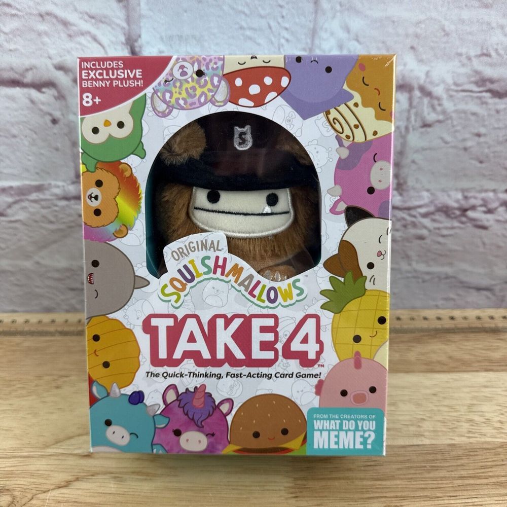 Original Squishmallows TAKE 4 Card Game - BRAND NEW SEALED‎